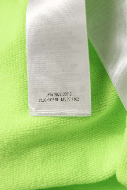 BALENCIAGA Distressed Logo Cotton Sweatshirt Size XXS