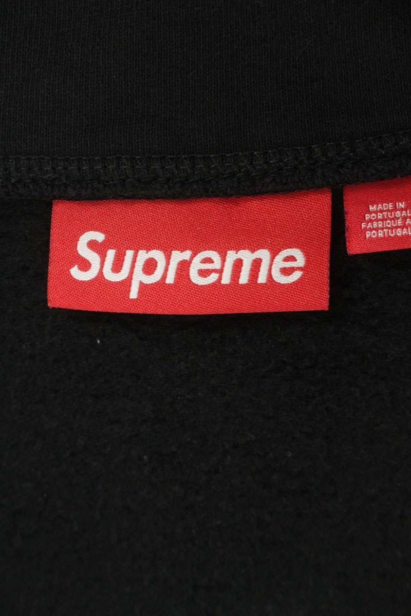 SUPREME 25SS Small Box Logo Half Zip Pullover Black Size XL