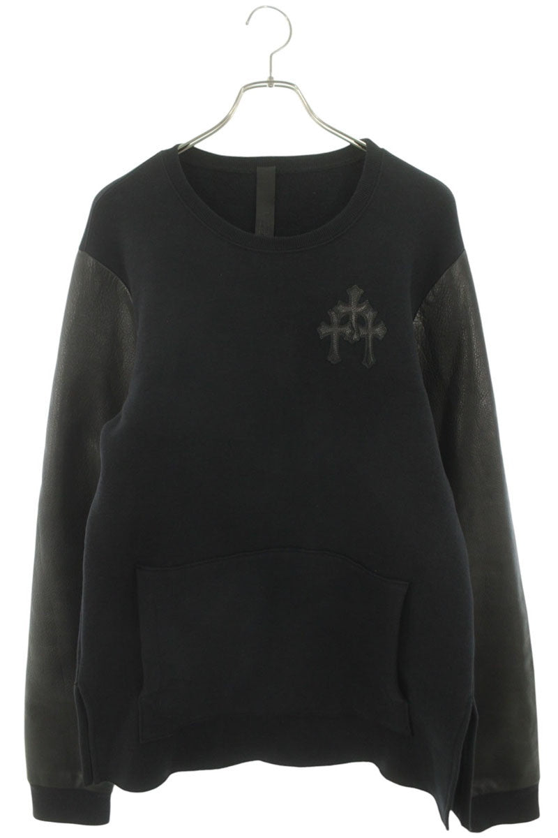 Chrome Hearts Y NOT Cemetery Cross Leather Patch Size L