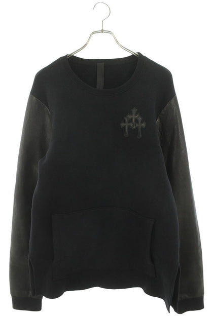 Chrome Hearts Y NOT Cemetery Cross Leather Patch Size L