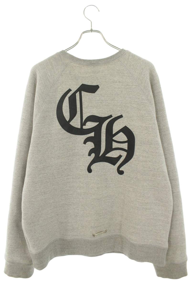 Chrome Hearts Back CH Logo Embroidered Sweatshirt Size L