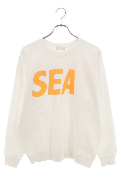 WIND AND SEA Logo Print Crewneck Sweatshirt Size M