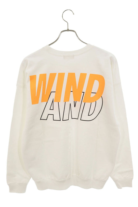 WIND AND SEA Logo Print Crewneck Sweatshirt Size M