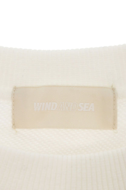 WIND AND SEA Logo Print Crewneck Sweatshirt Size M
