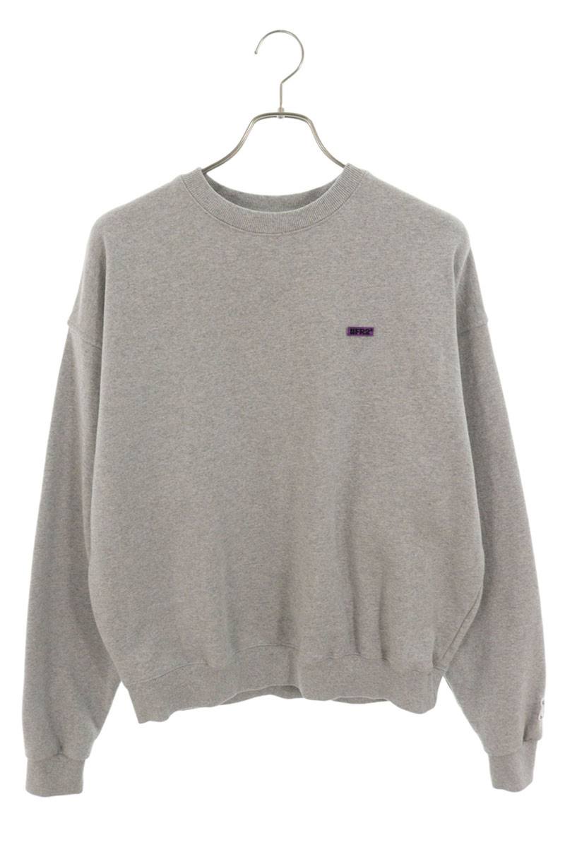 FR2 Embroidered Logo Crewneck Sweatshirt Gray Size M