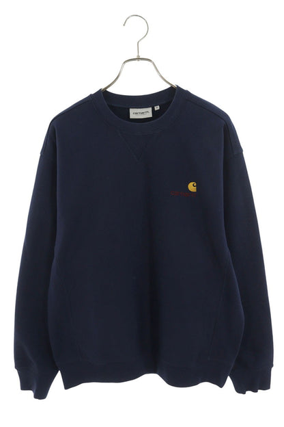 Carhartt Chest Embroidered Logo Sweatshirt Navy Size M
