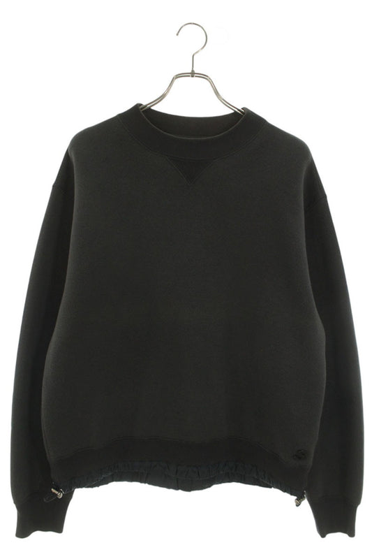 Sacai S Logo Cotton Blend Sweatshirt Gray Size S