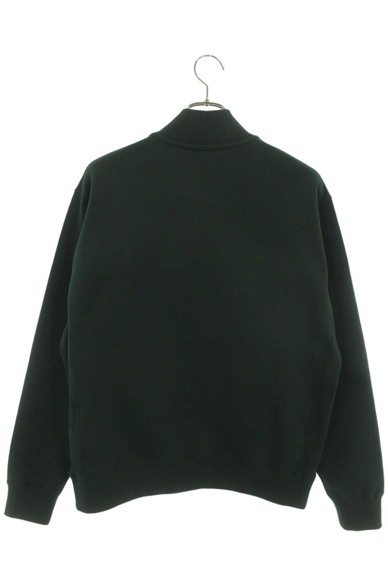 DIOR 26SS Cotton Zip Neck Sweatshirt Green Size S