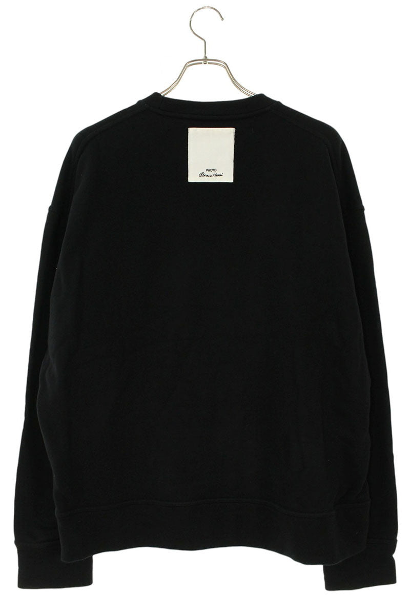 JILSANDER Patchwork Front Design Sweatshirt Black Size M