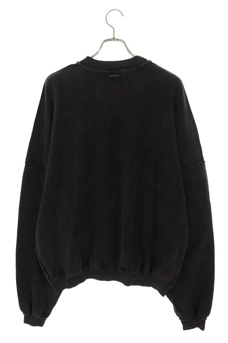 BALENCIAGA Sport Icon Inside-Out Sweatshirt Grey Size M