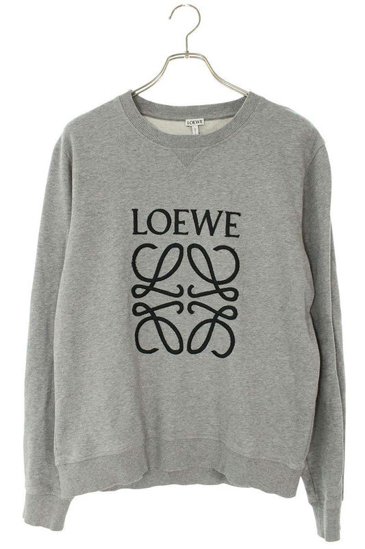 LOEWE Anagram Logo Cotton Sweatshirt Gray Size L