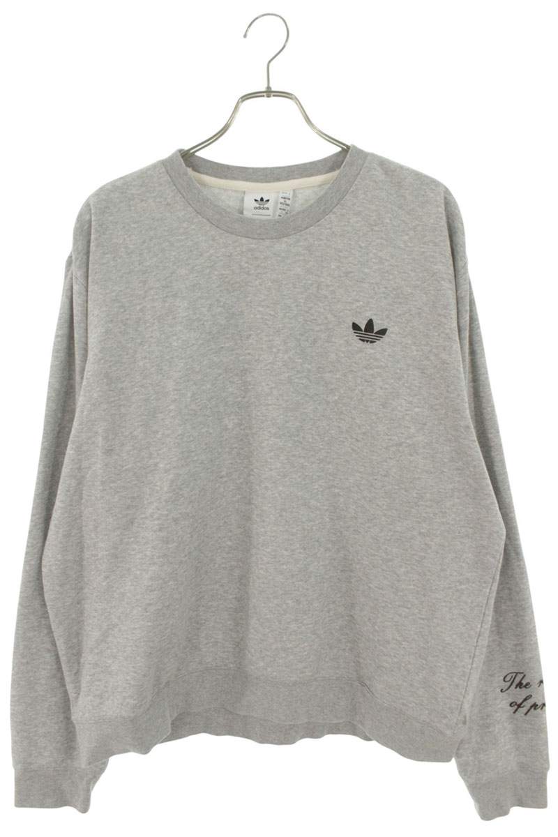 adidas x WALES BONNER Double Logo Sweatshirt Gray Size XL