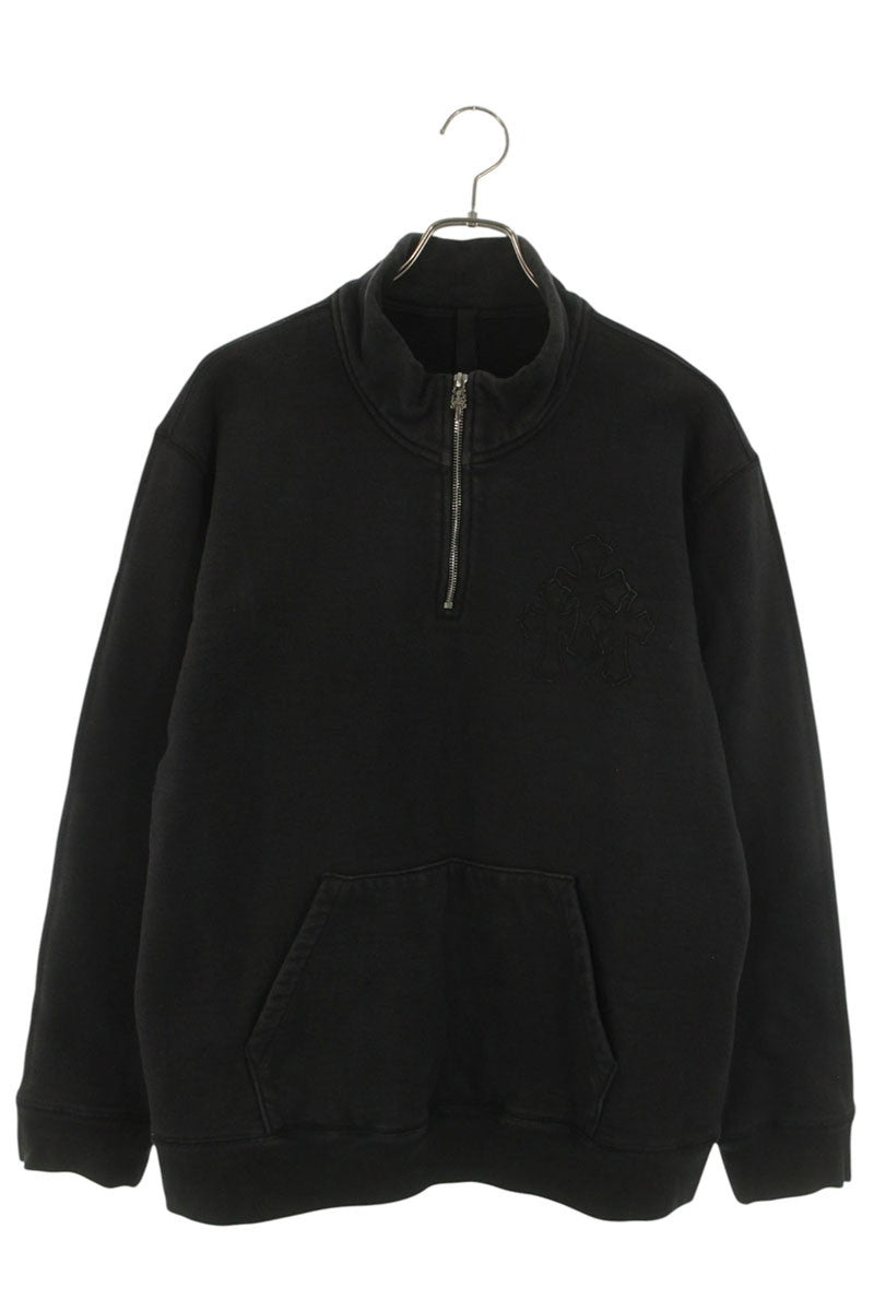 Chrome Hearts Y NOT Cross Patch Dagger Half Zip Size L