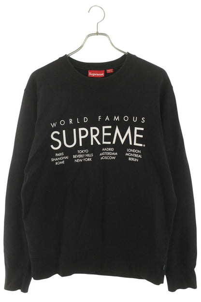 SUPREME 15SS International Crewneck Sweatshirt Black Size M