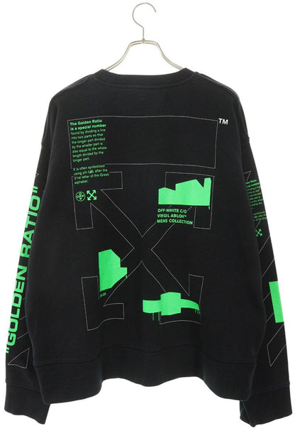 OFF-WHITE Back Arrow Print Cotton Sweatshirt Multi Size M