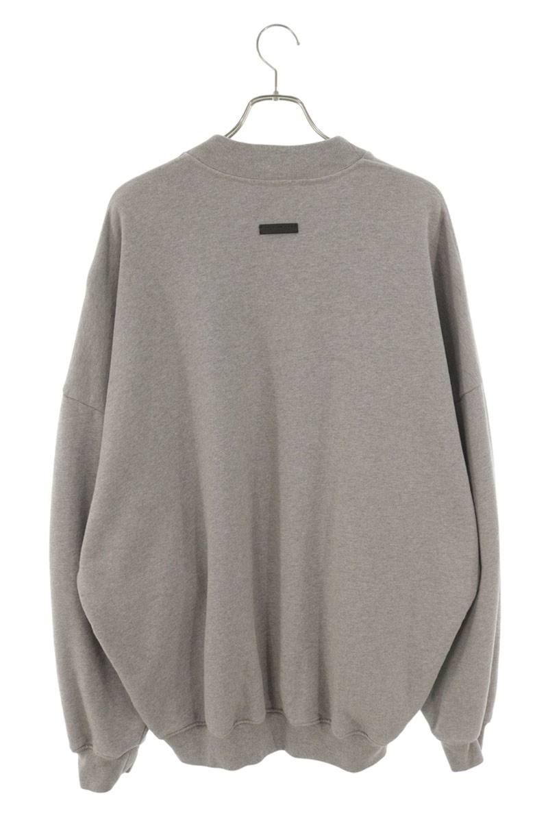 FEAR OF GOD Front Felt Logo Cotton Sweatshirt Gray Size L