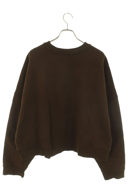 entire studios Box Crewneck Cotton Sweatshirt Brown Size S
