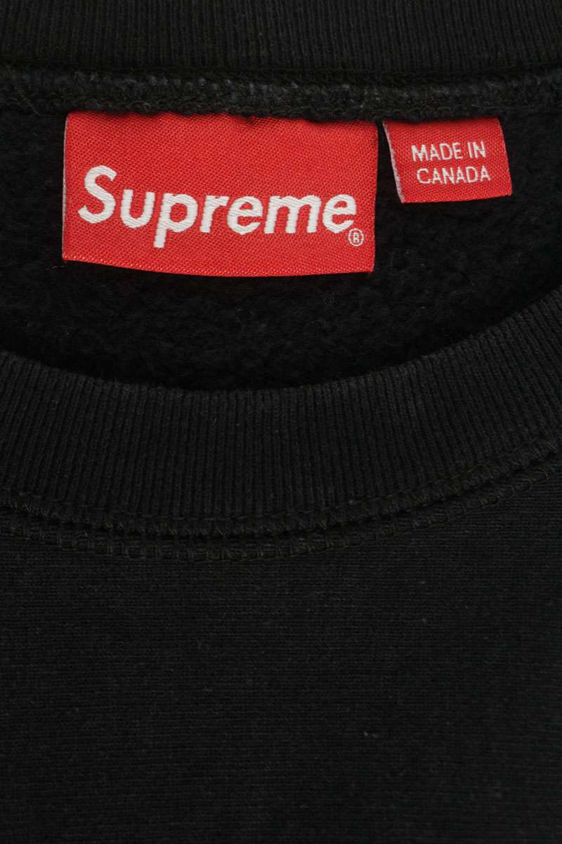 SUPREME 18AW Box Logo Crewneck Sweatshirt Black Size L