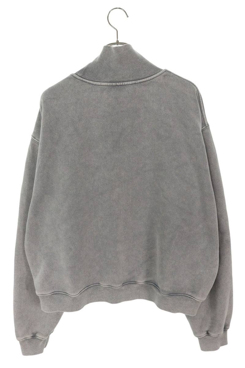 ALEXANDER WANG Logo Print High Neck Sweatshirt Gray Size L