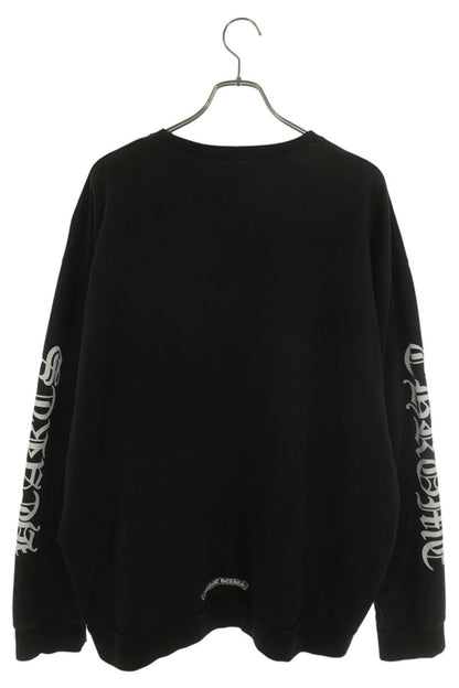 Chrome Hearts Neck Logo Crewneck Sweatshirt Black Size XL