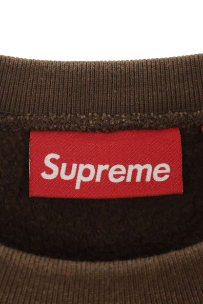 SUPREME 25SS Washed Box Logo Crewneck Brown Size L
