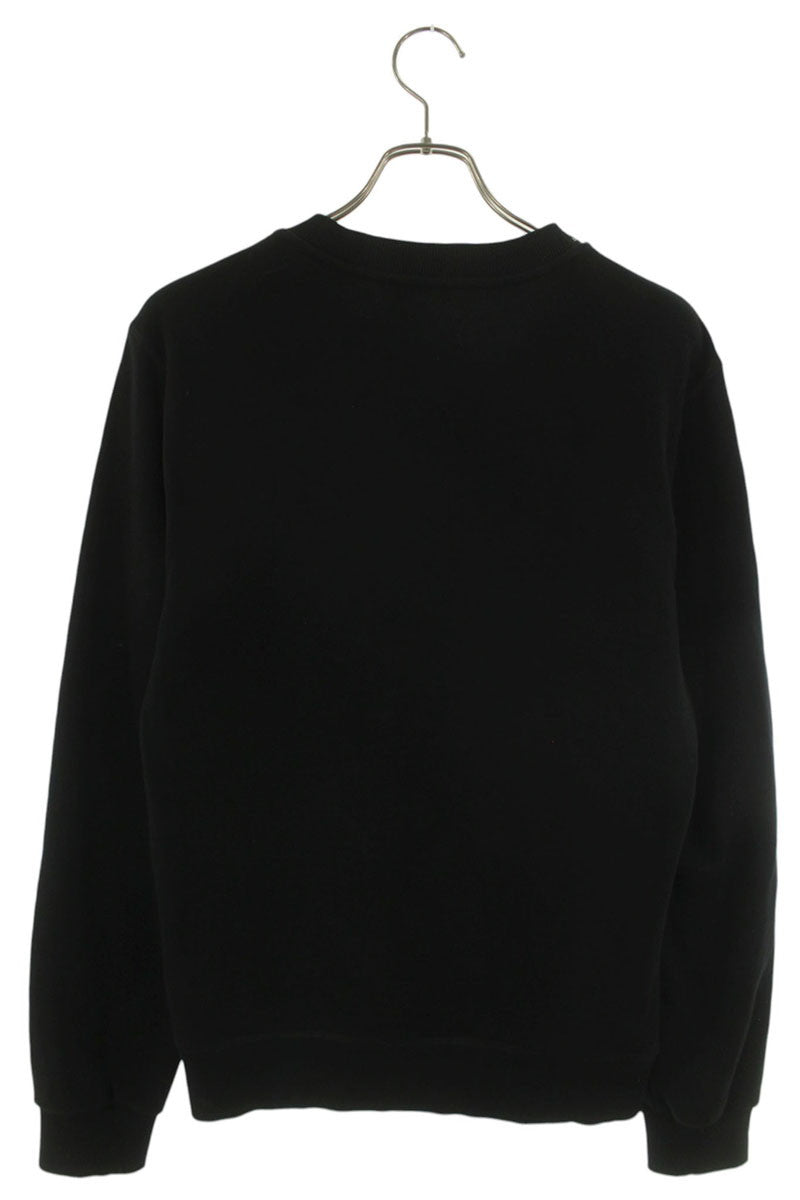 DOLCE & GABBANA Logo Plate Crewneck Sweatshirt Black Size S