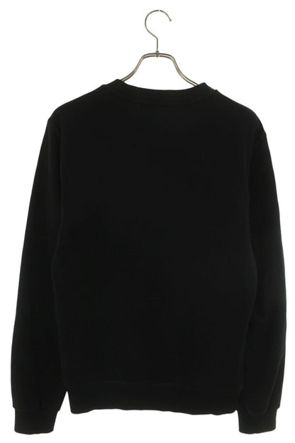DOLCE & GABBANA Logo Plate Crewneck Sweatshirt Black Size S