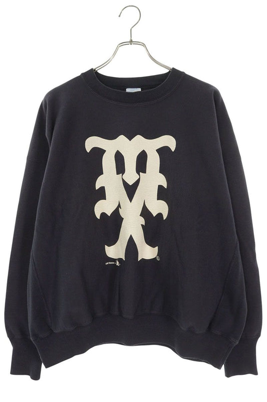 SAINT MICHAEL 24AW Vintage MX Print Sweatshirt Blue Size L