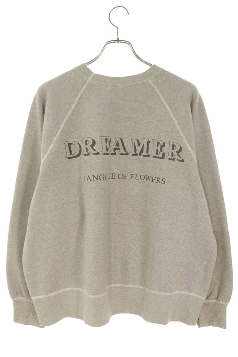 SAINT MICHAEL 24AW Vintage POPPY Print Sweatshirt Size XL