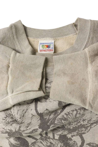 SAINT MICHAEL 24AW Vintage POPPY Print Sweatshirt Size XL