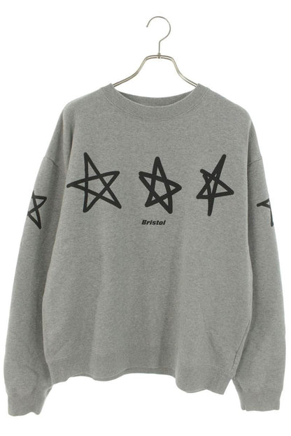 F.C.R.B. 23AW Star Graphic Print Sweatshirt Gray Size L