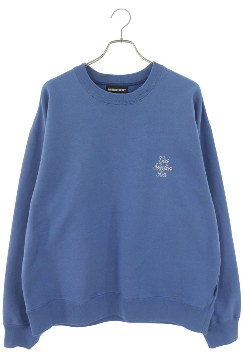 GOD SELECTION XXX Logo Embroidery Cotton Sweatshirt Size XL
