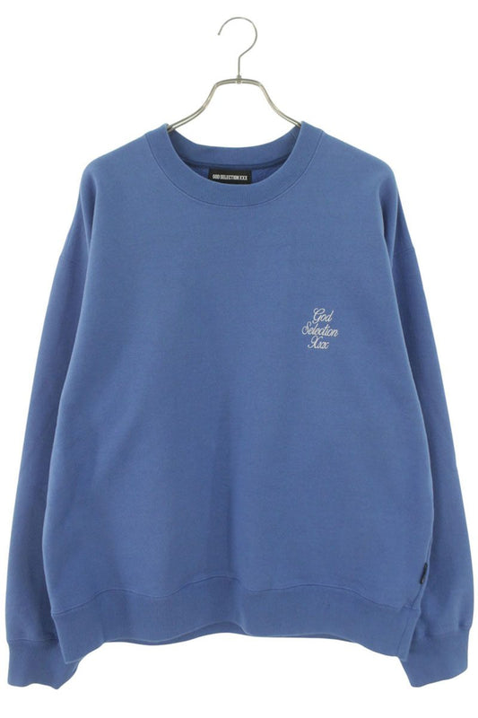 GOD SELECTION XXX Logo Embroidery Cotton Sweatshirt Size XL