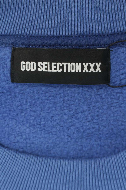 GOD SELECTION XXX Logo Embroidery Cotton Sweatshirt Size XL
