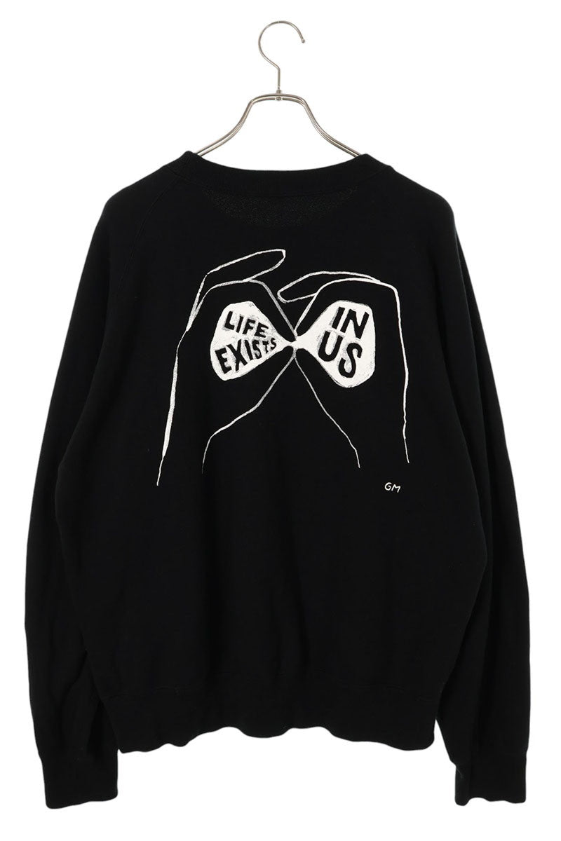 Sacai Geoff Embroidery Crewneck Sweatshirt Black Size XL