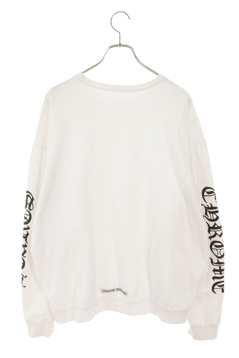Chrome Hearts SWTSHRT PLVR Neck Logo Crewneck White Size L