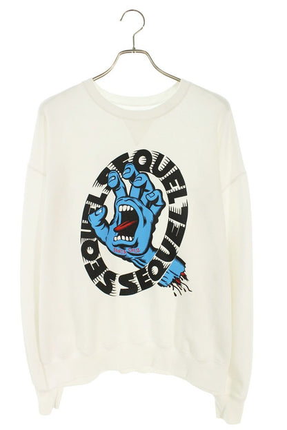 SEQUEL 25AW Santa Cruz Print Sweatshirt White Size L