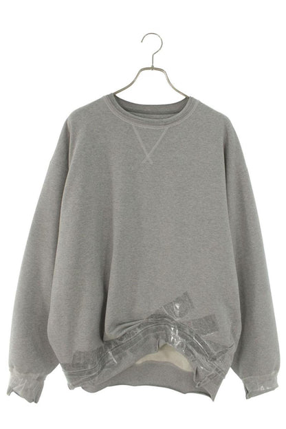 Maison Margiela S67GU0038 Tape Design Crewneck Gray Size M