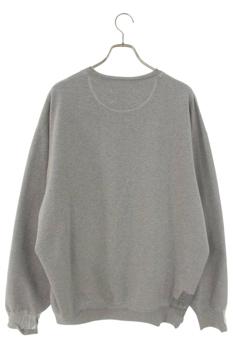 Maison Margiela S67GU0038 Tape Design Crewneck Gray Size M