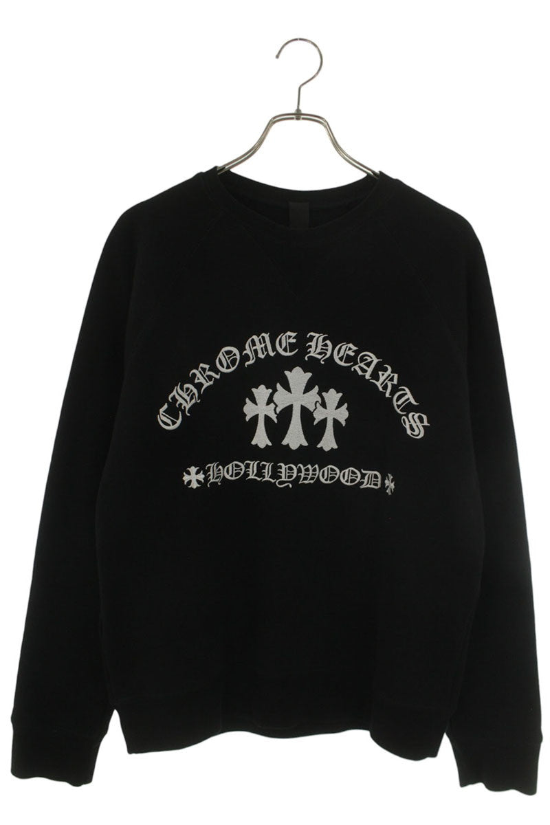 Chrome Hearts U SAILIN ON CREW Triple Cross Logo Size S