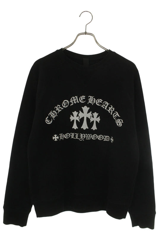 Chrome Hearts U SAILIN ON CREW Triple Cross Logo Size S