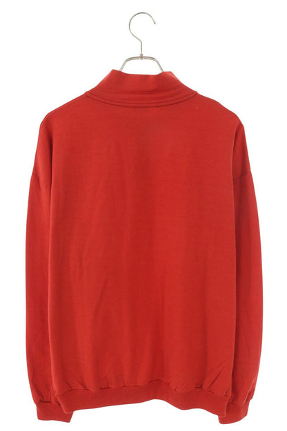 AURALEE Light Wool Half Zip Sweatshirt Red Size XL