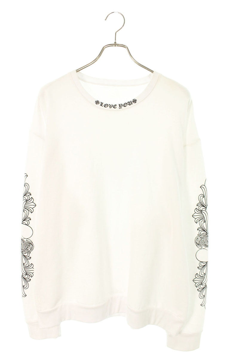 Chrome Hearts SWTSHRT PLVR Floral Heart Sleeve Sweat Size L