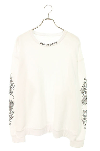 Chrome Hearts SWTSHRT PLVR Floral Heart Sleeve Sweat Size L