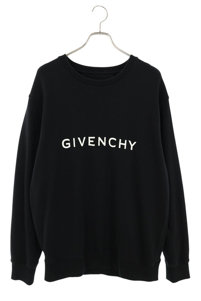 GIVENCHY Front Logo Print Sweatshirt Black Size L