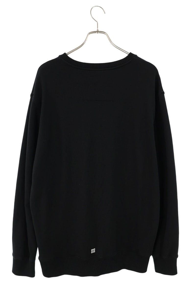 GIVENCHY Front Logo Print Sweatshirt Black Size L