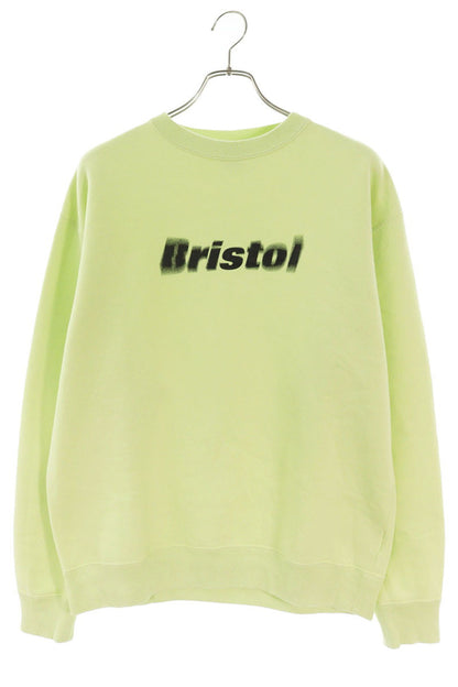 F.C.R.B. Front Logo Print Sweatshirt Green Size M