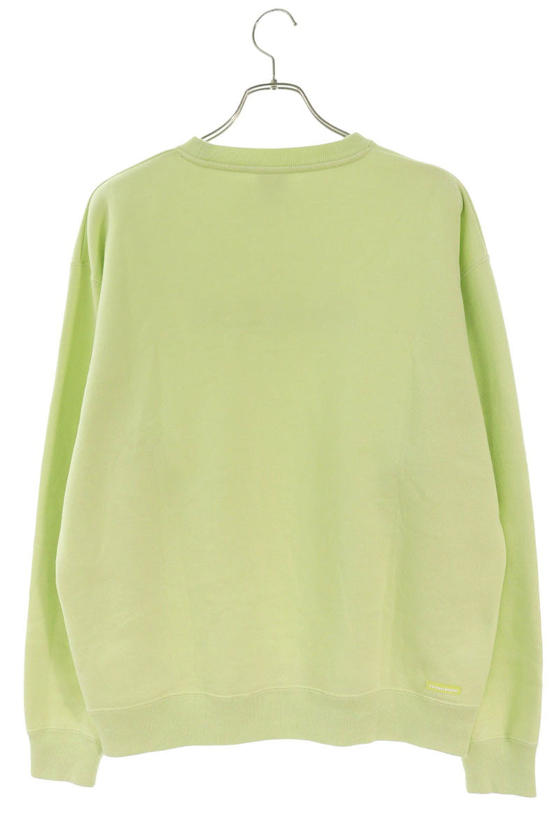 F.C.R.B. Front Logo Print Sweatshirt Green Size M