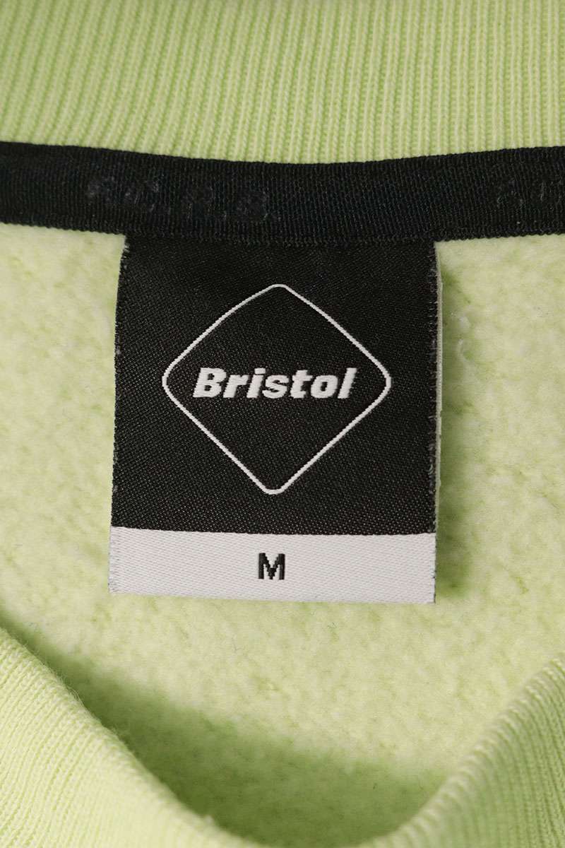 F.C.R.B. Front Logo Print Sweatshirt Green Size M