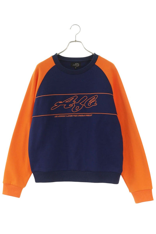 AFB Logo Embroidered Bicolor Sweatshirt Multi Size M